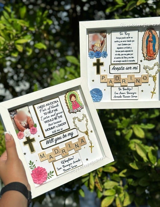 Padrino Proposal Shadow Box