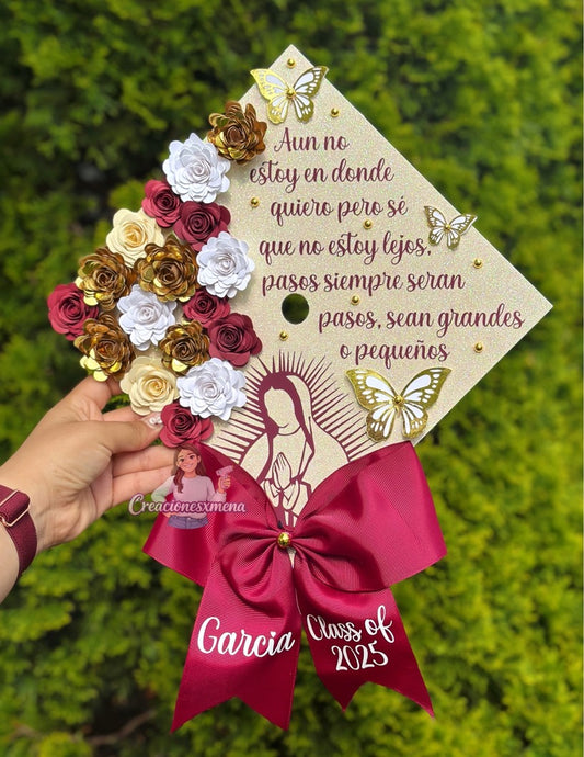 Virgin Mary Grad Cap Topper