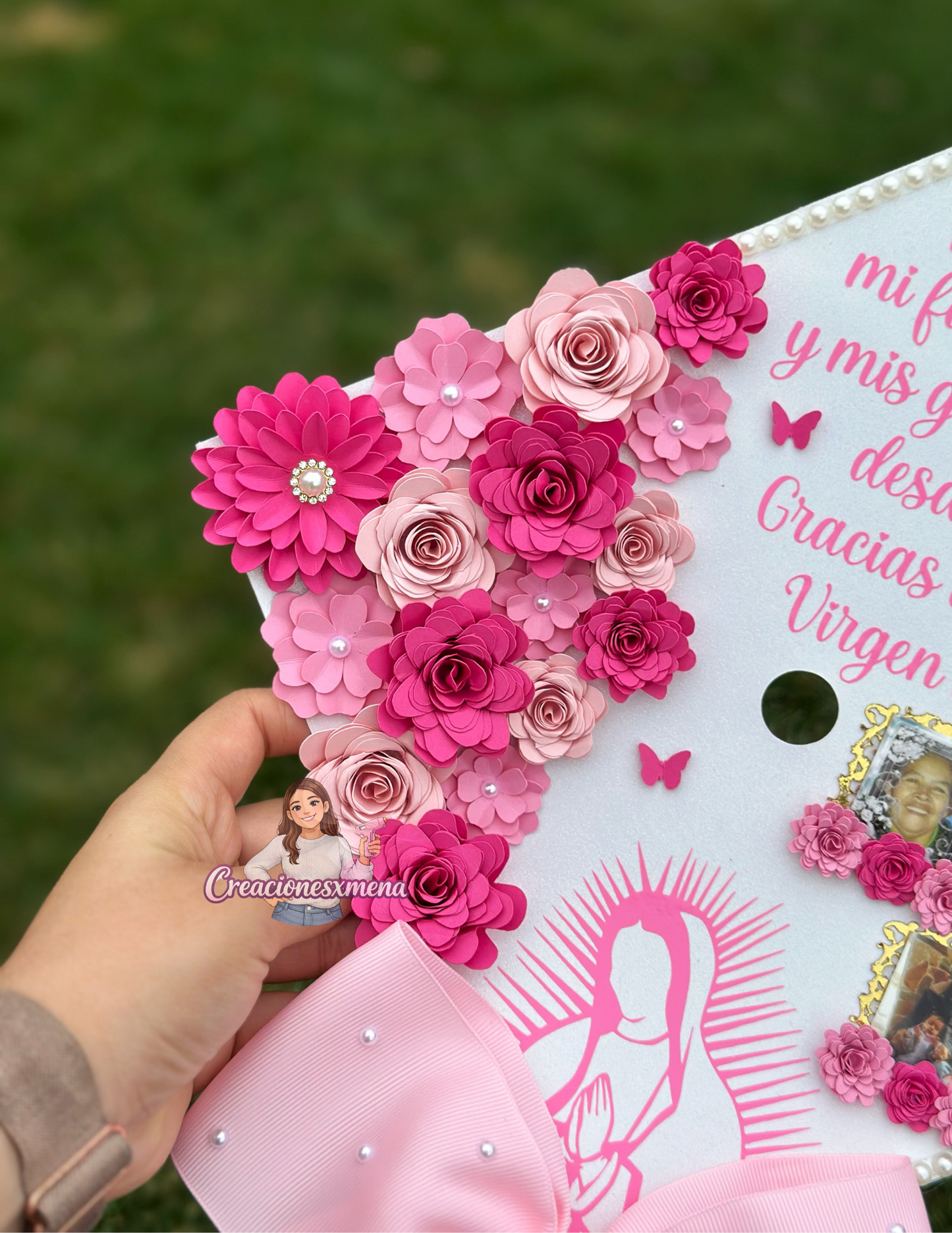 Virgin Mary Grad Cap Topper