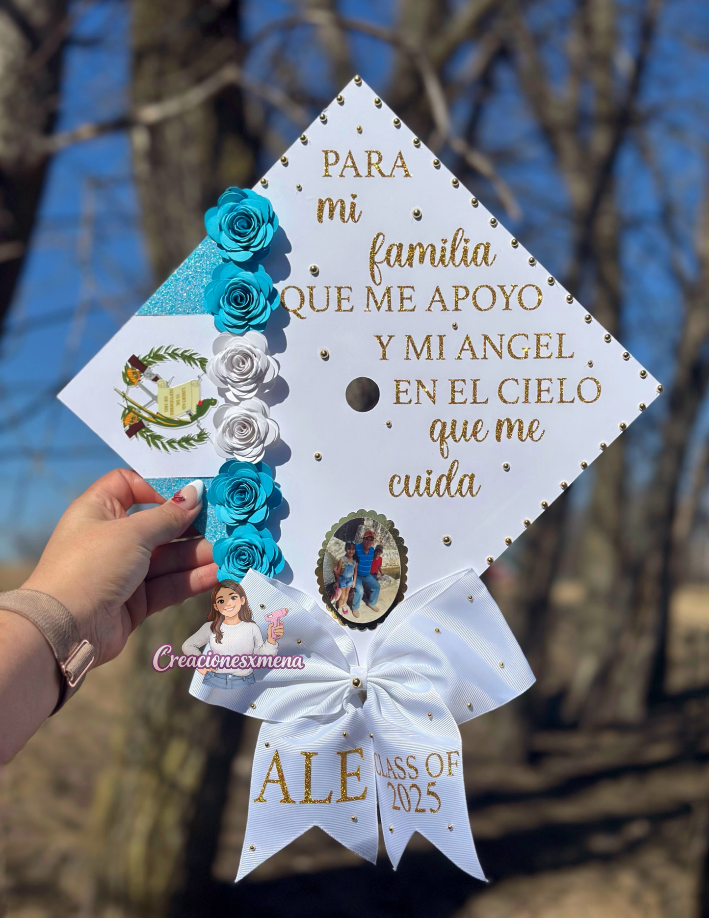 Guatemala Grad Cap Topper