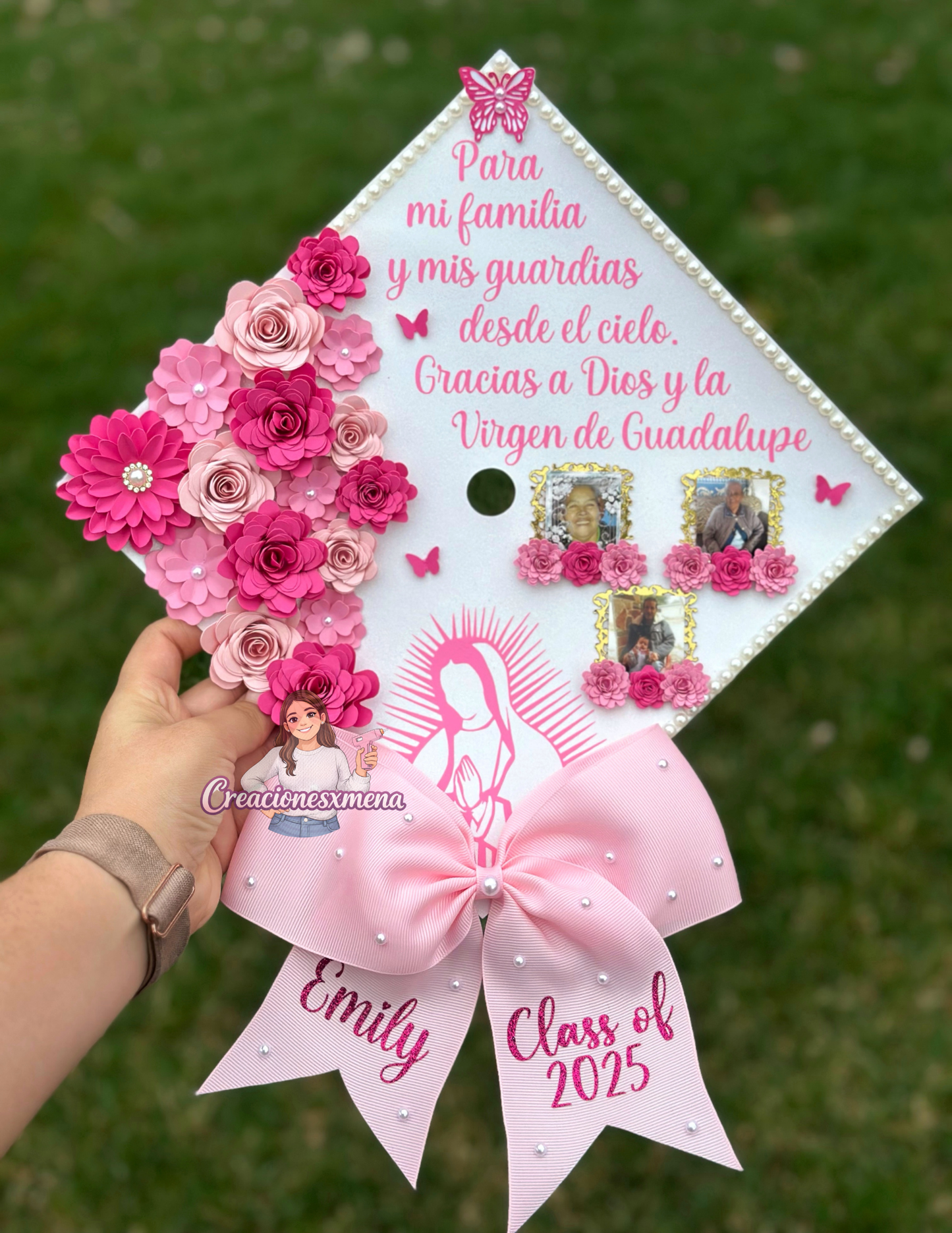 Virgin Mary Grad Cap Topper