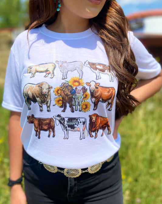 Sunflower Cow T-Shirt