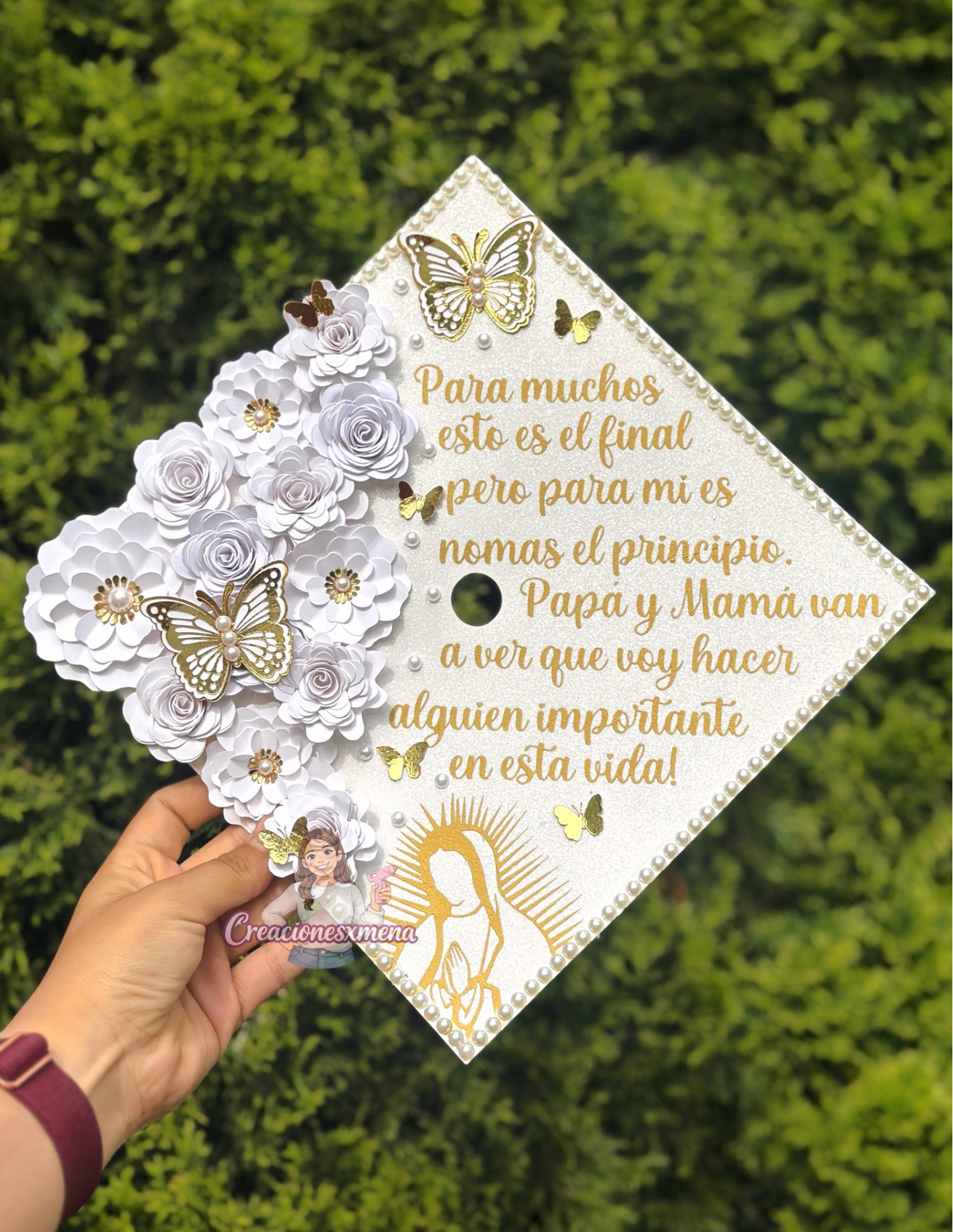 Virgin Mary Grad Cap