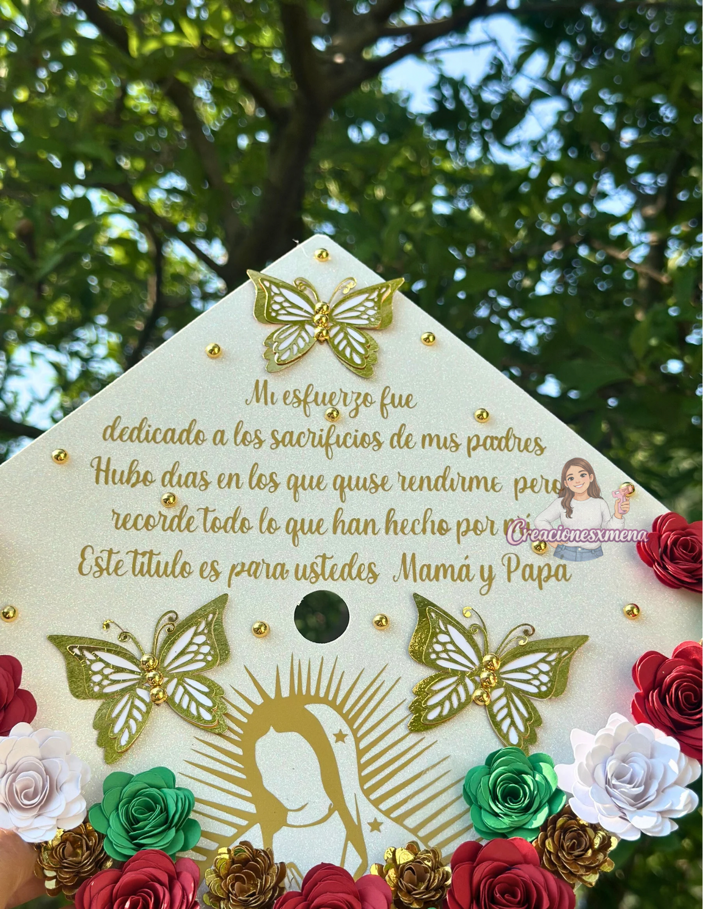 Virgin Mary Grad Cap
