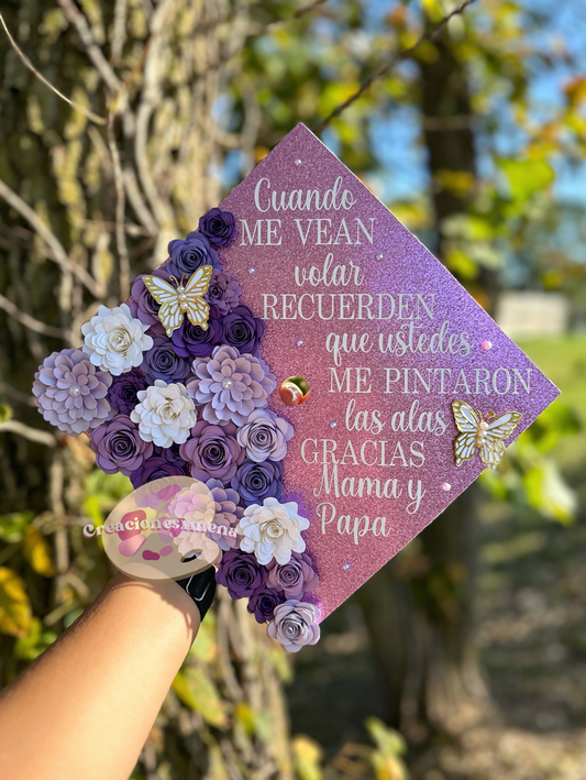 Purple Shades Grad Cap